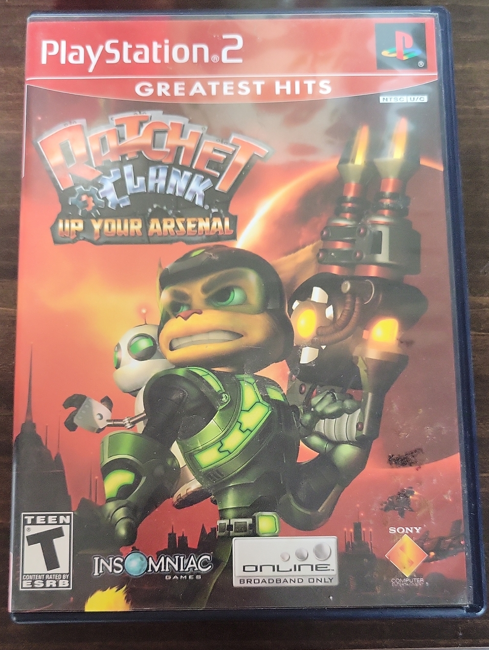 Sony Ratchet & Clank: Up Your Arsenal - Red Cover & Artwork/Manuel